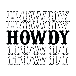 Howdy SVG Design, Western SVG USA SVG