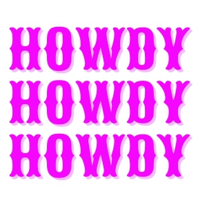 Howdy SVG Design for Shirt, Pink Howdy SVG USA SVG