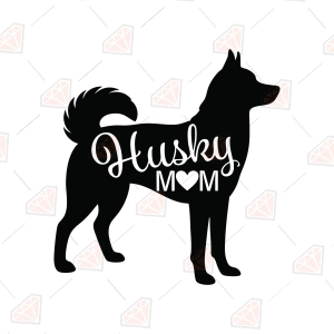 Husky Mom SVG – Dog Mama Cut File