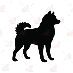 Husky Silhouette SVG, Vector