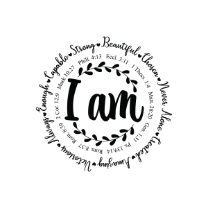 I am Inspiration SVG, Bible Verse SVG Inspirational Quotes SVG