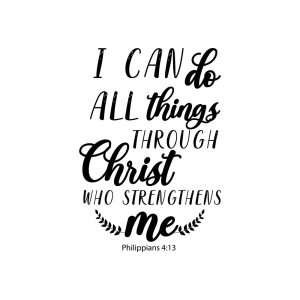 I Can Do All Things Through Christ Who Strengthens Me SVG, Philippians 4 13 Svg Bible Verse SVG