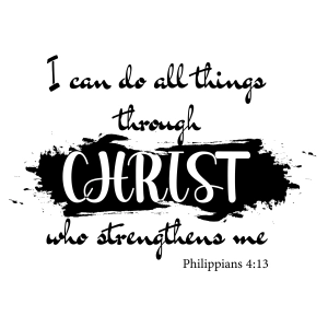 I Can Do All Things Through Christ SVG, Philippians 4 13 SVG Bible Verse SVG