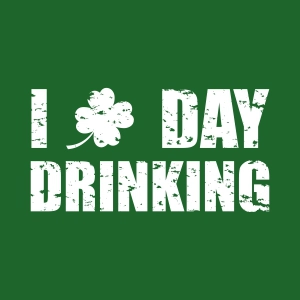 I Day Drinking Distressed SVG, Grunge St Patty's SVG Vector St Patrick's Day SVG