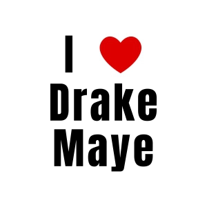 I Love Drake Maye SVG, Patriots Football Svg