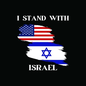 I Stand With Israel SVG USA SVG