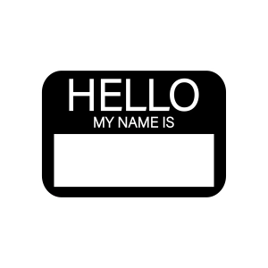 Hello My Name Is SVG, Name Tag SVG Instant Download School SVG