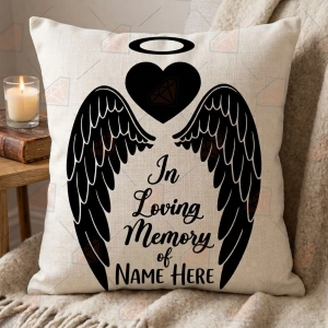 In Loving Memory SVG – Memorial Angel Wings Cut File