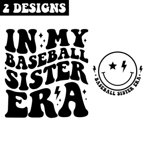 In My Baseball Sister Era SVG, Baseball Sis SVG T-shirt SVG