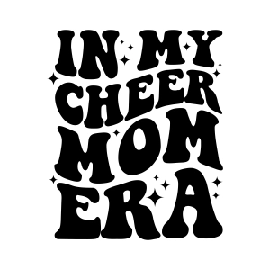 In My Cheer Mom Era SVG Bundle, Trendy Wavy Cheer Mom SVG Cheerleading SVG