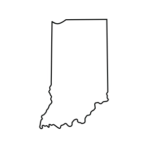 Indiana Outline SVG, Indiana SVG USA SVG
