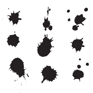 Ink Splatter SVG & PNG Files, Brush Splash SVG Vector Objects
