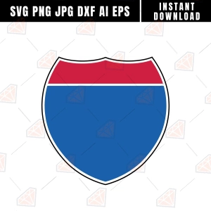 Interstate Shield SVG Svg