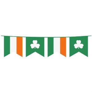 Irish Flag Banner SVG Cut File, Irish Design St Patrick's Day SVG