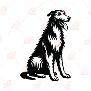 Irish Wolfhound Dog SVG