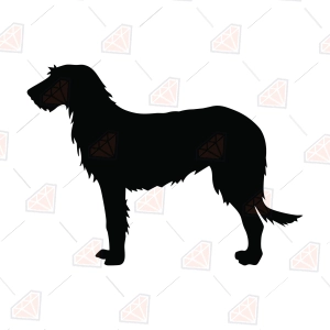 Irish Wolfhound Silhouette SVG