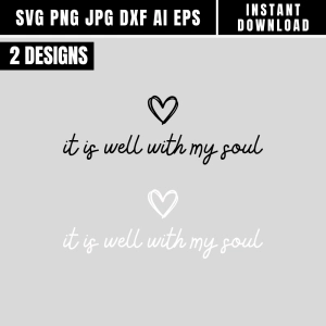 It Is Well with My Soul SVG, Trendy Jesus SVG Svg