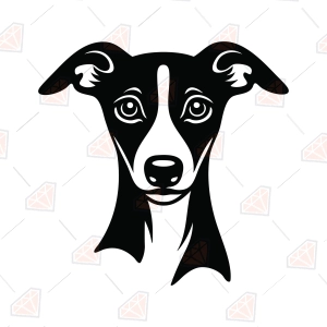 Italian Greyhound SVG – Dog Head Cut File