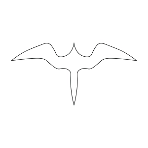 Iwa Bird Outline SVG, Iwa SVG Bird SVG
