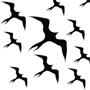 Iwa Birds Pattern SVG, PNG Bird SVG