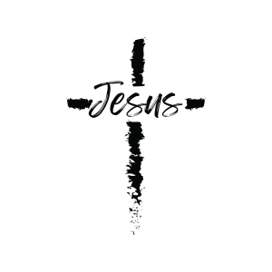 Jesus Cross SVG, Jesus Word SVG Christian SVG