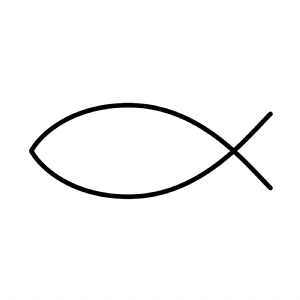 Christian Fish SVG Symbol, Jesus Fish SVG Jesus SVG