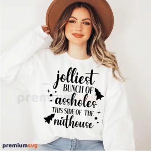 Jolliest Bunch Of Assholes SVG Cut File, Christmas SVG File Christmas SVG