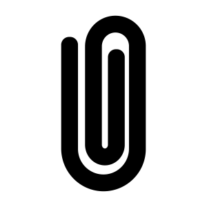Jumbo Paper Clip SVG Vector Illustration