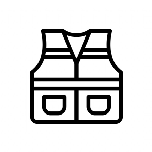 Kayaking Vest SVG Cut File, Kayak Vest Icon PNG Kayak SVG