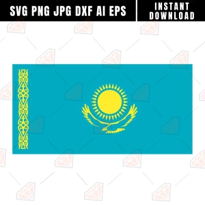 Kazakhstan Flag SVG Flag SVG