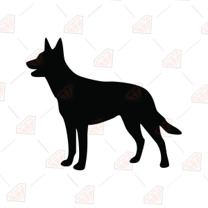 Kelpie Silhouette SVG