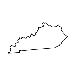 Kentucky Outline SVG, Kentucky State Map SVG USA SVG