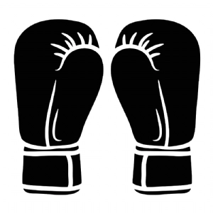 Kickboxing Gloves SVG Cut Files, Box Gloves Instant Download Drawings