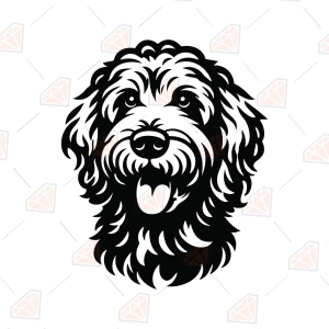 Labradoodle SVG – Labradoodle Dog Face Cut File
