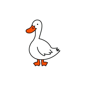 Layered Duck SVG, Duck Cricut Bird SVG