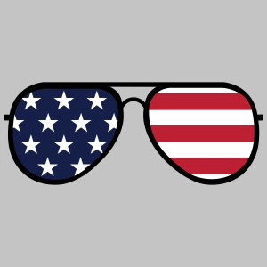 Layered USA Sunglasses SVG, Flag Sunglasses SVG 4th Of July SVG