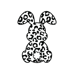 Leopard Easter Bunny SVG, PNG Bunnies SVG