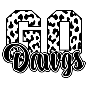 Leopard Go Dawgs SVG, Georgia Bulldogs SVG Football SVG