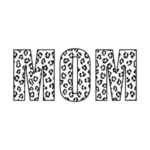 Leopard Mom SVG, Sublimation Instant Download Mom SVG