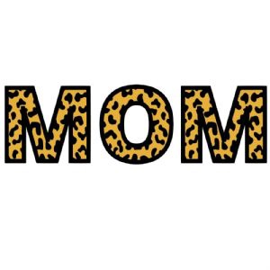 Yellow Leopard Mom SVG Cut File, Sublimation Mother's Day SVG