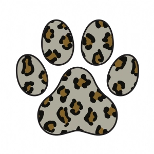 Leopard Paw Print PNG, Paw Leopard PNG Dog SVG