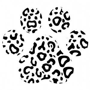 Leopard Paw SVG Cut File, PNG Dog SVG