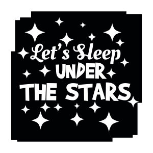 Let's Sleep Under The Stars SVG, Camping SVG Clipart Camping SVG