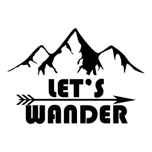 Let's Wander SVG, Camping Clipart SVG Design Camping SVG