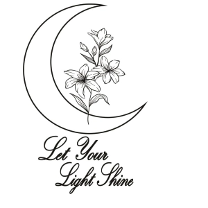 Let Your Light Shine SVG, Moon with Flower SVG T-shirt SVG