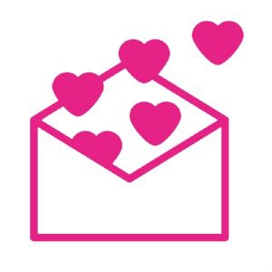 Letter with Hearts SVG, Love Letter SVG Instant Download Valentine's Day SVG