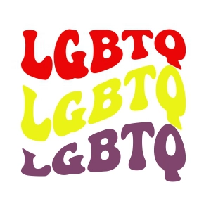 LGBTQ Design SVG, LGBTQ Pride Retro Logo SVG Vector File Lgbt Pride SVG