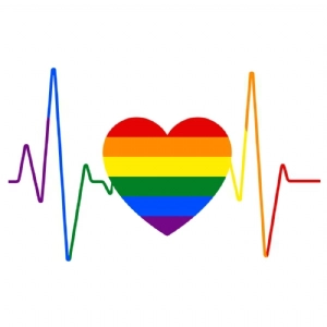 LGBT Rainbow Heartbeat SVG Lgbt Pride SVG