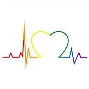 LGBT Heartbeat SVG Lgbt Pride SVG