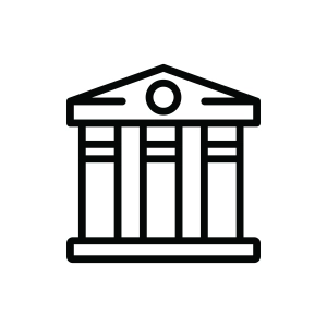 Library Building SVG Cut Files, Instant Download College Or University